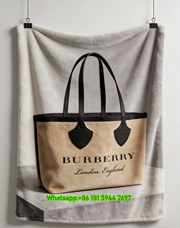 Burberry London England Flannel Throw Blanket B169